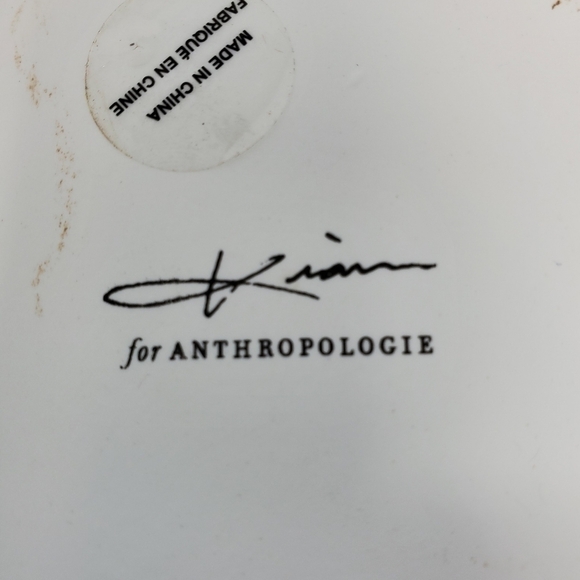 ANTHROPOLOGIE KIANA MOSLEY MONOGRAM TRINKET DISH INITIAL "D" FLOWERS MONOGRAM - Picture 10 of 10